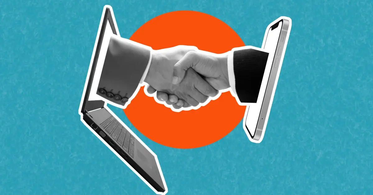 transaction-two-partners-from-laptop-smartphone